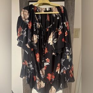 Umgee Black Floral Dress